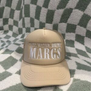 "Save water, drink margs" trucker hat